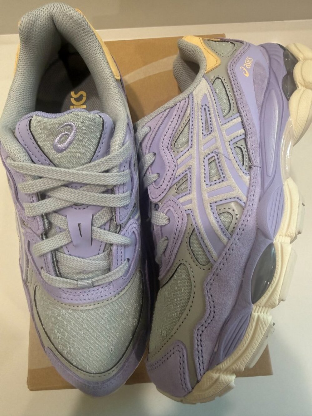 ASICS GEL-NYC Piedmont Grey Bluebell 1203A826-020 Men 6.5 Women 8 NIB - Picture 3 of 8